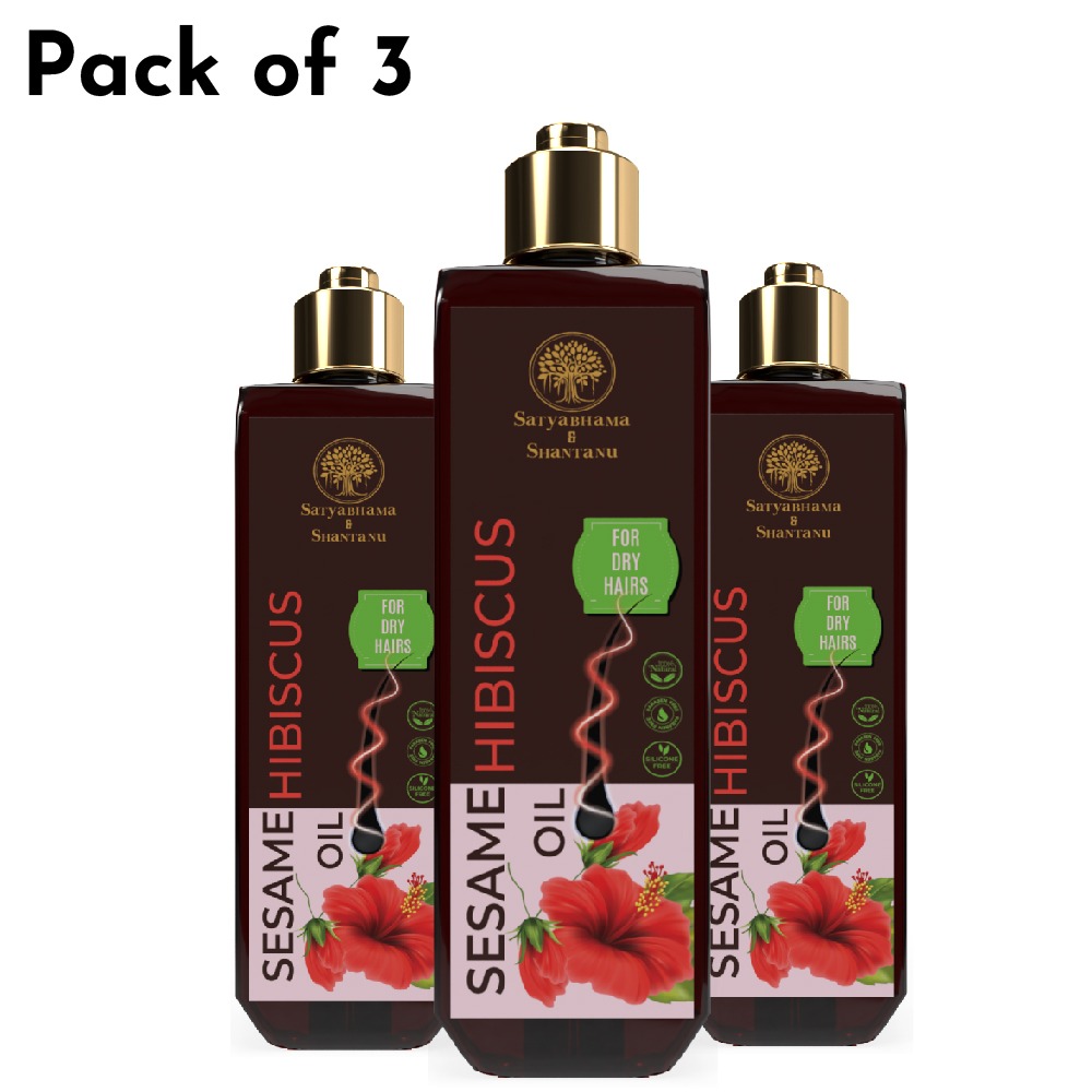Sesame Hibiscus Hair Oil (200 ml) Pack Of 3